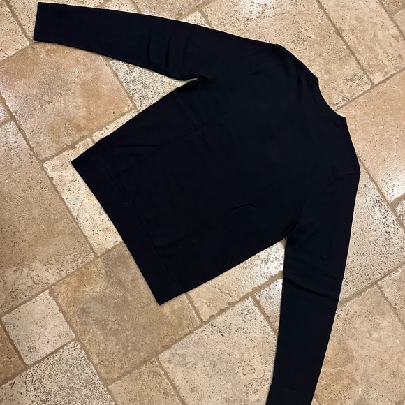 Chanel Black Wool Cotton Lion CC Logo Button Uniform Sweater - Picture 11 of 15